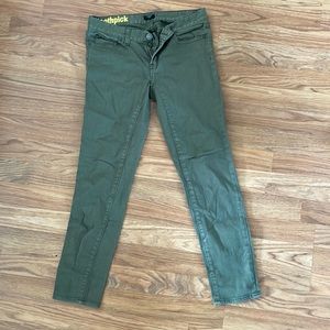 J. Crew Stretch olive green jeans size 25